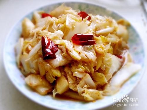 酸辣白菜的家常做法