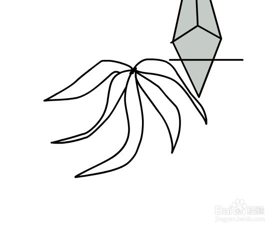 flash如何绘制一根卡通长矛