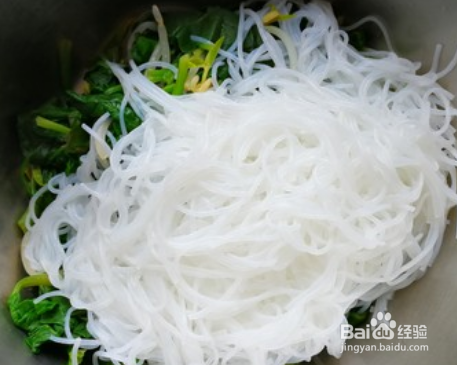 粉丝拌菠菜的攻略