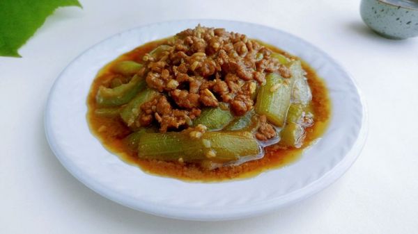 甜酒肉酱烧丝瓜