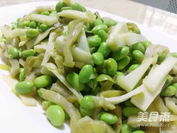 茭白毛豆家常小炒