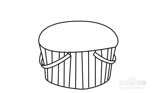 一步一步教你画篮子简笔画