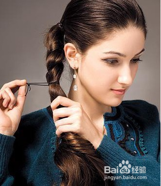 长发美女夏季清凉盘发