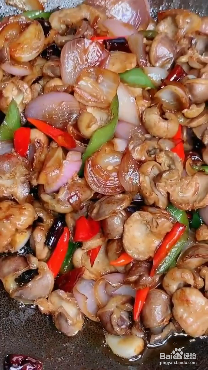 怎么做小毛葱炒鸡胗