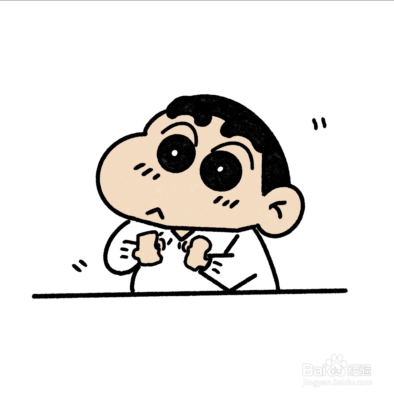 零基础教程【蜡笔小新简笔画】附加步骤