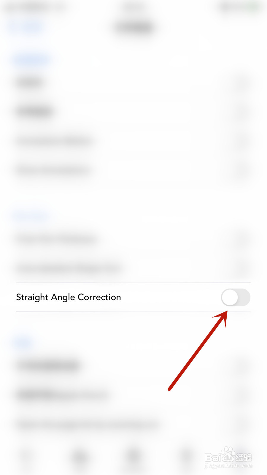 Flexcil怎么关停Straight Angle Correction