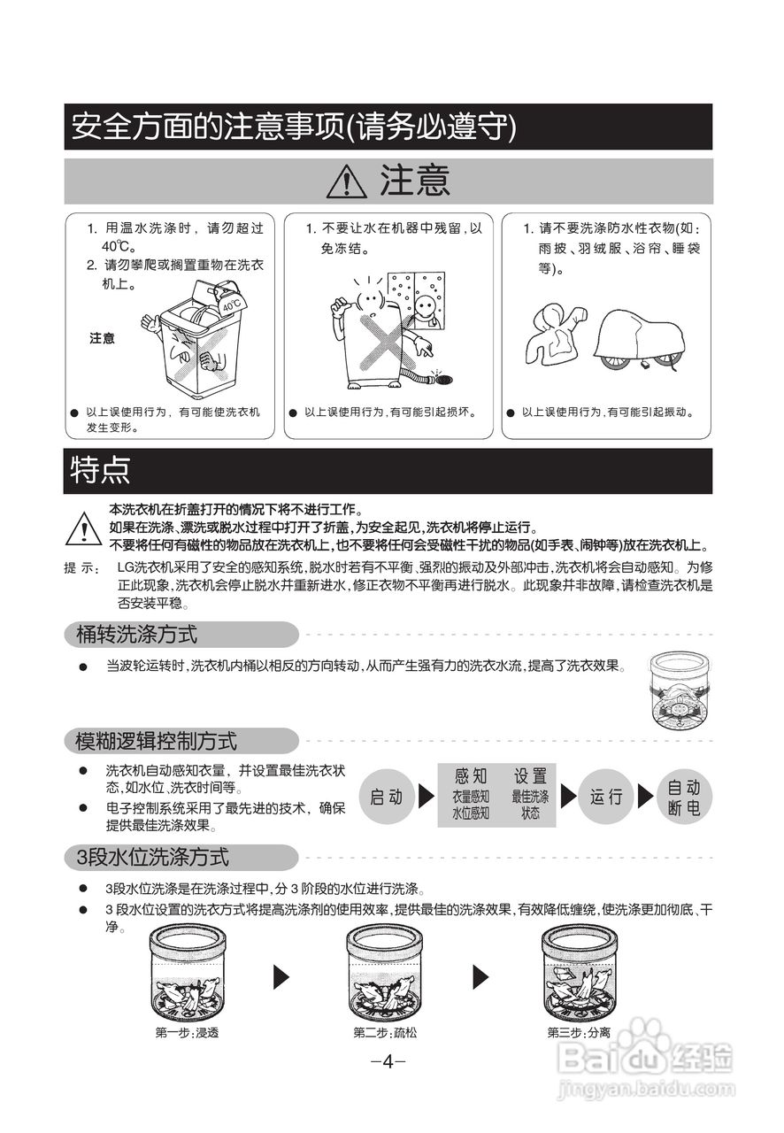 LG XQB65-S2TT洗衣机使用说明书
