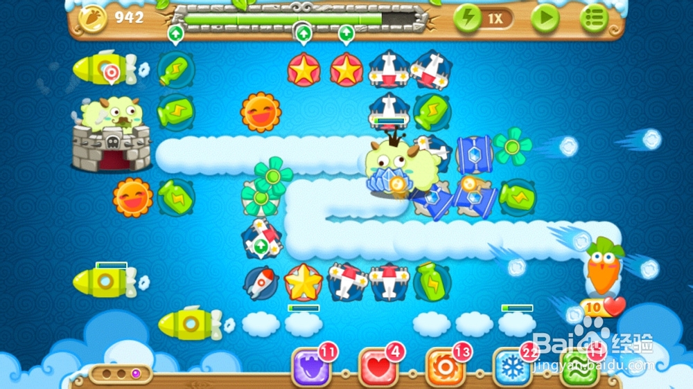 保卫萝卜2-60关金萝卜+钻石任务