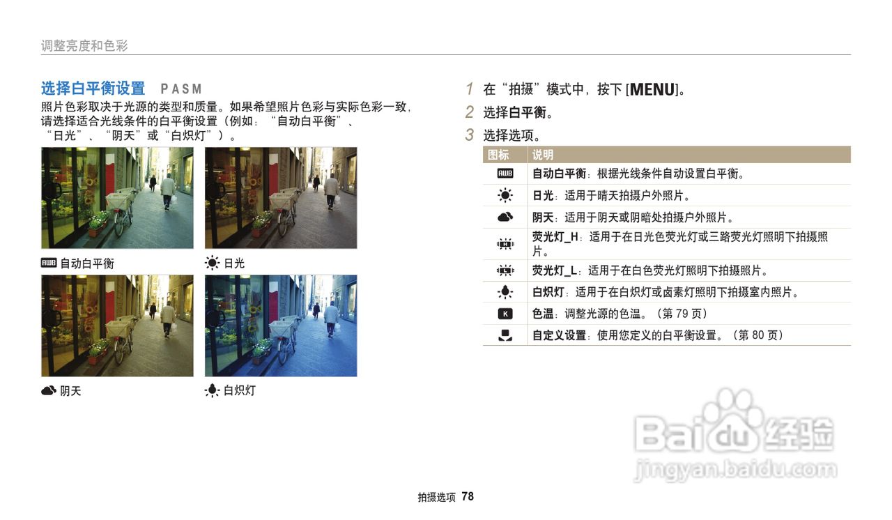 三星WB202F数码相机说明书:[8]
