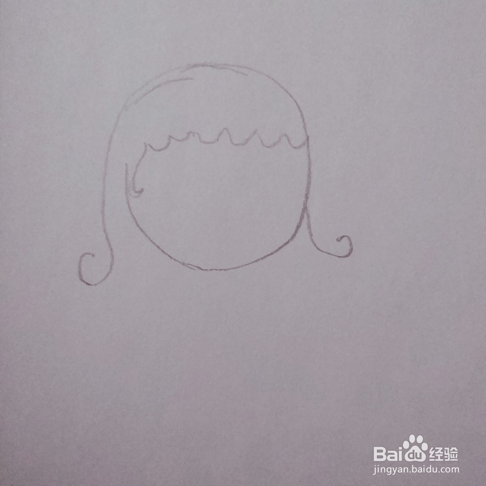 简笔画62：卡通可爱女孩