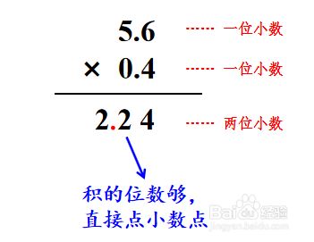 小数乘法的计算方法 百度经验