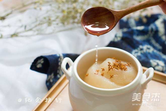 桂花雪梨糖水