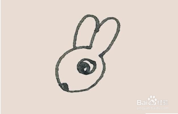 伴儿成长简笔画系列-怎样画兔子简笔画