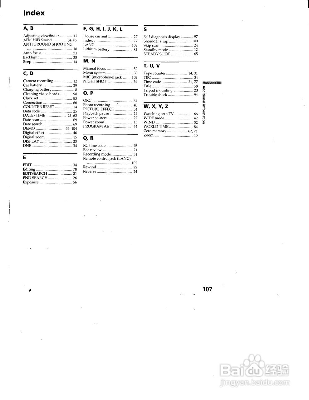 索尼CCD-TRV99模拟摄像机说明书:[11]