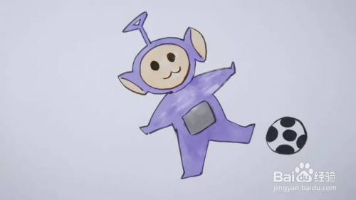 天线宝宝的简笔画教程