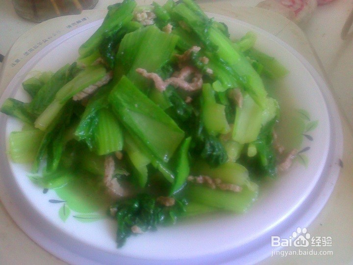 老年人怎样用爆炒牛肉丝小白菜