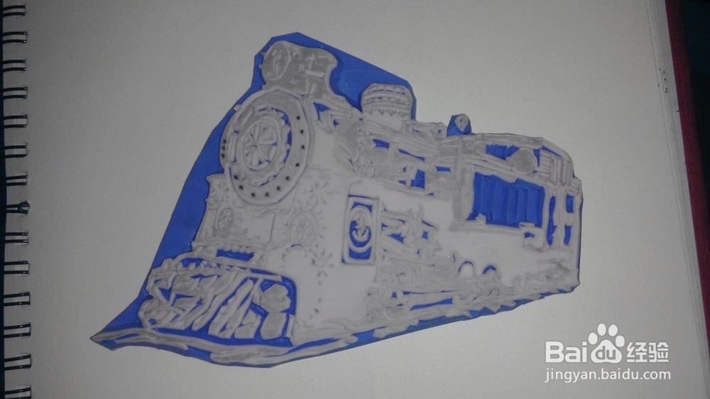 手工橡皮章之火车橡皮章