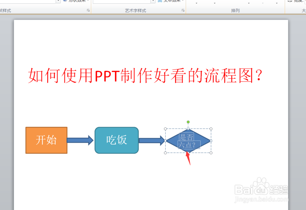 如何使用PPT制作好看的流程图-百度经验