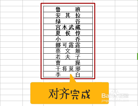 Excel技巧：不同字数的名字如何快速左右对齐