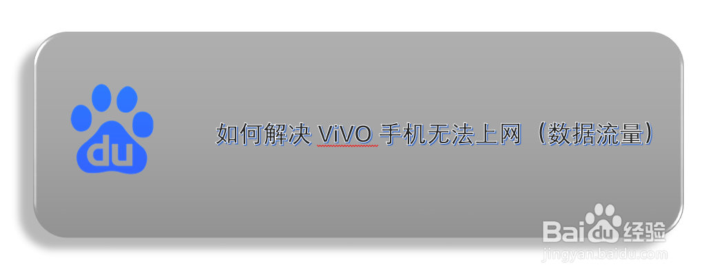如何解决ViVO手机无法上网(数据流量)