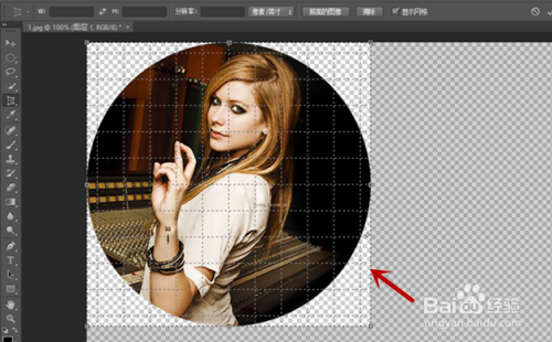 如何用photoshop裁剪出圆形图片