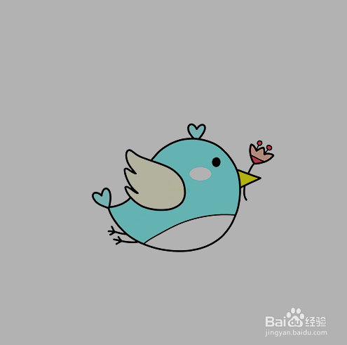 如何手工画飞翔的小鸟简笔画？