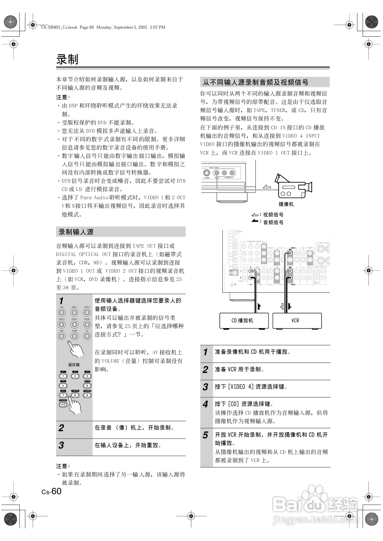 安桥AV接收机TX-SR8370型使用说明书:[3]