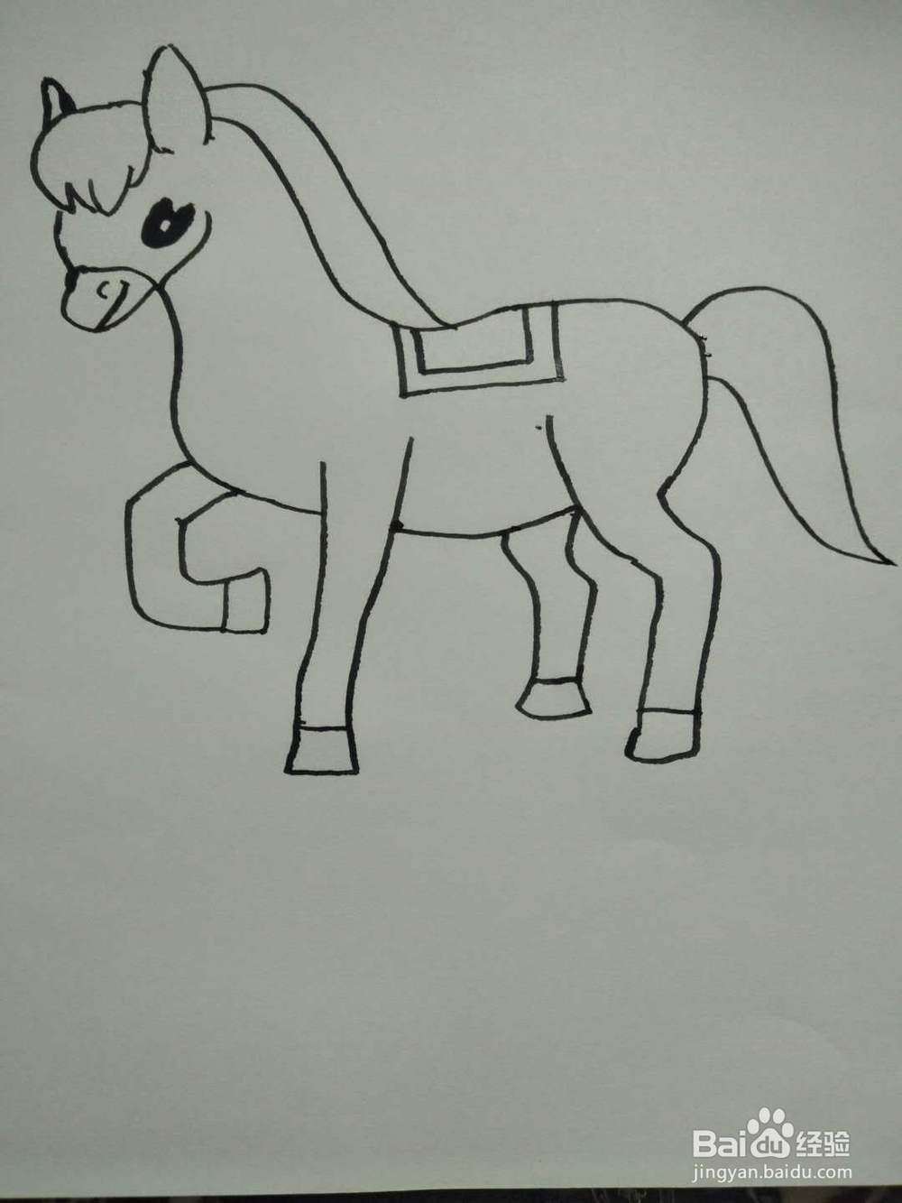 马的简笔画法