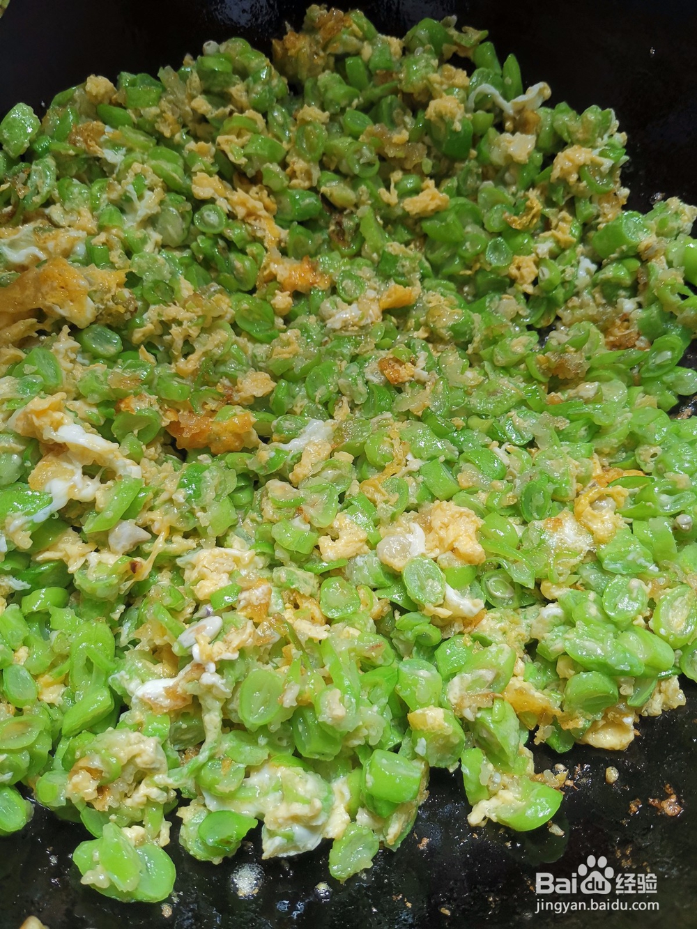 四季豆炒鸡蛋的做法