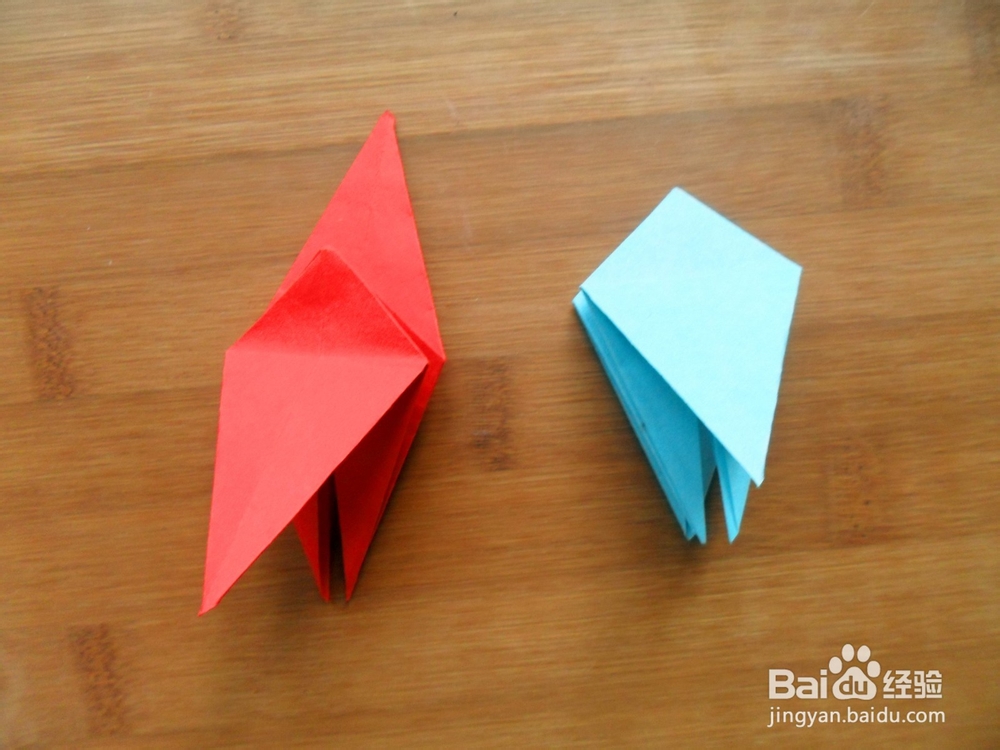 五彩缤纷千纸鹤的两种简单折法