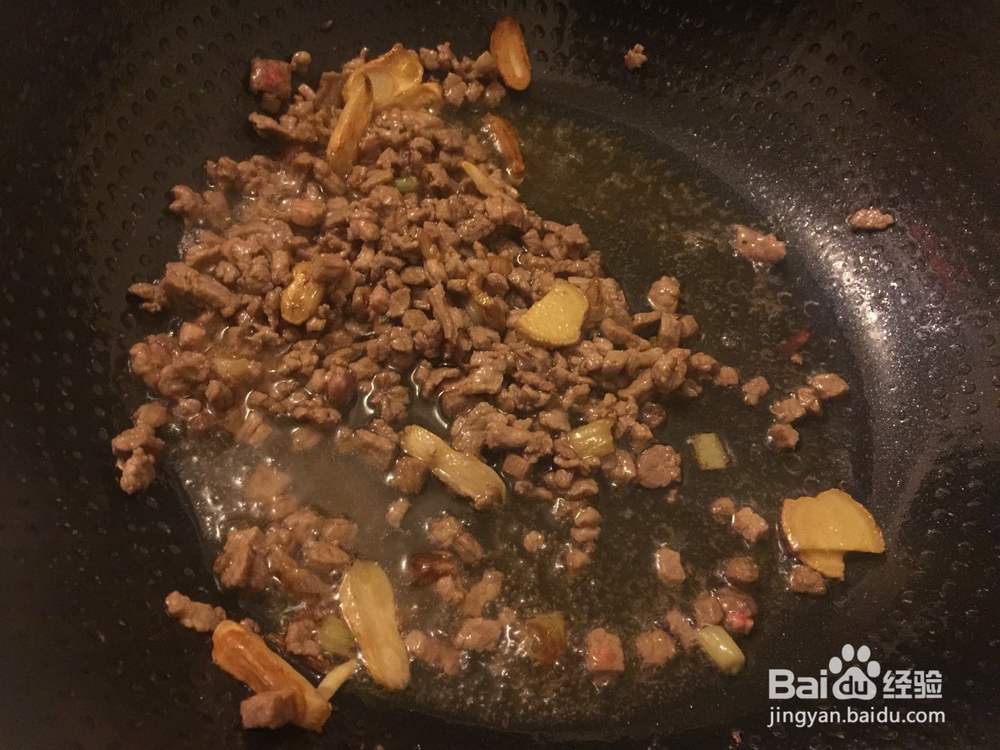 蒜台肉末怎么做