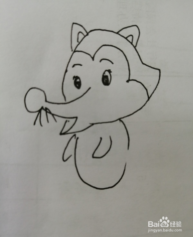 小狐狸怎么画