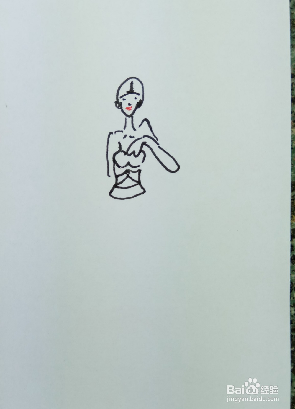 怎样画简笔画“漂亮的小公主”