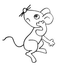 如何画简笔画：[6]老鼠