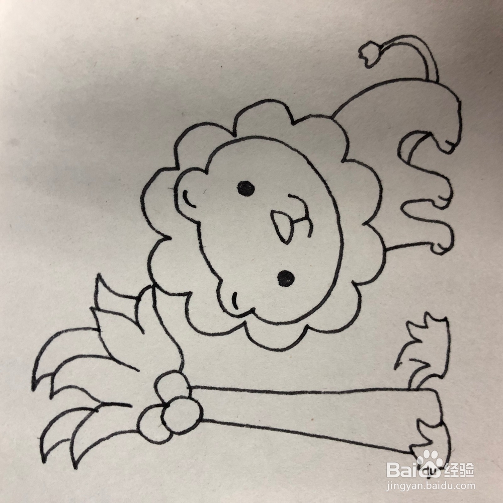 大自然的小狮子如何绘画呢