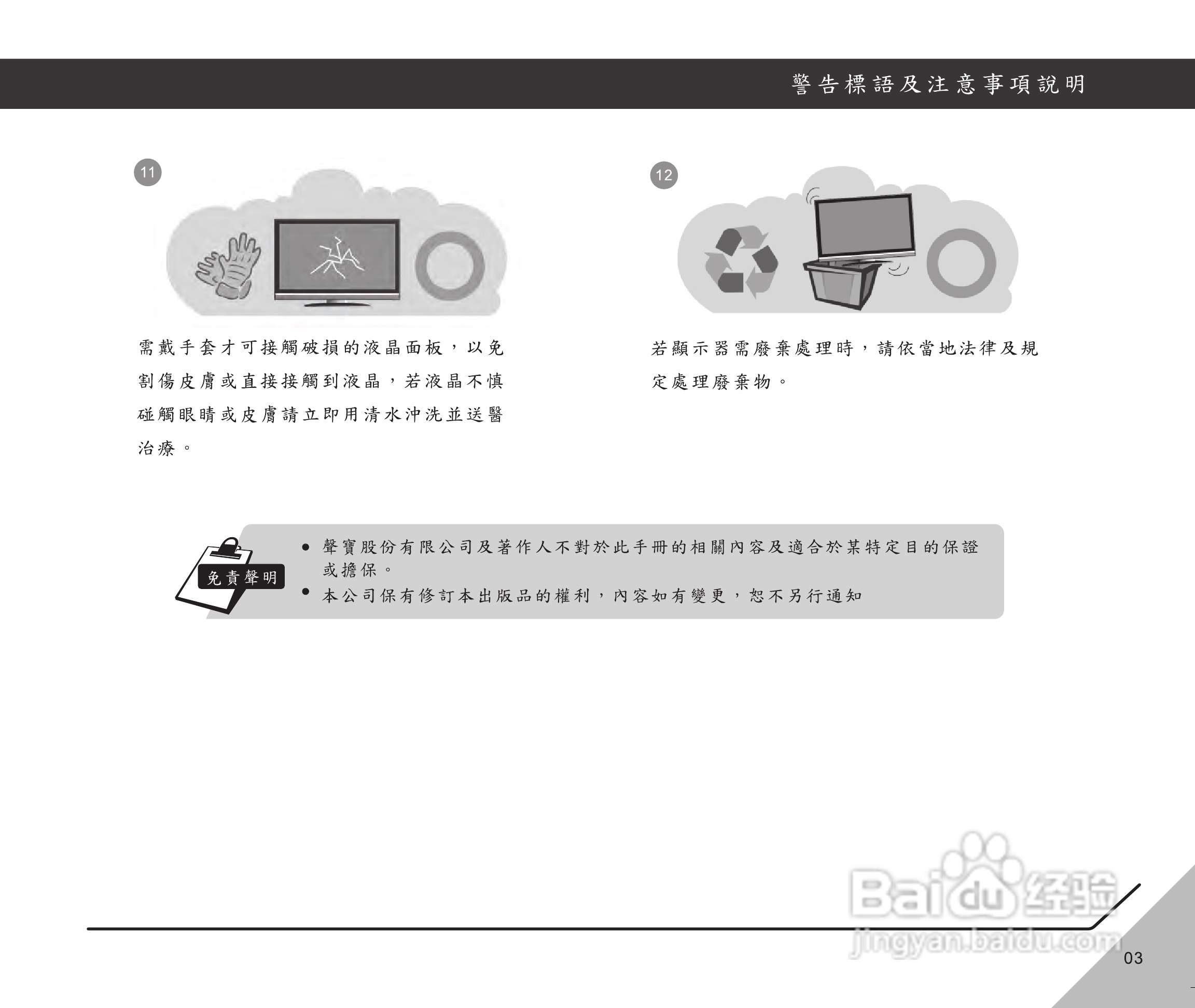 声宝LM-42V820型多媒体液晶显示器说明书:[1]