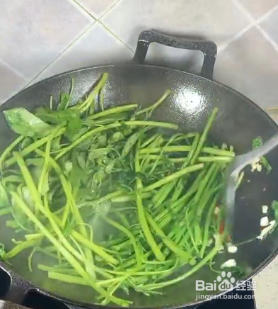 家常小炒空心菜