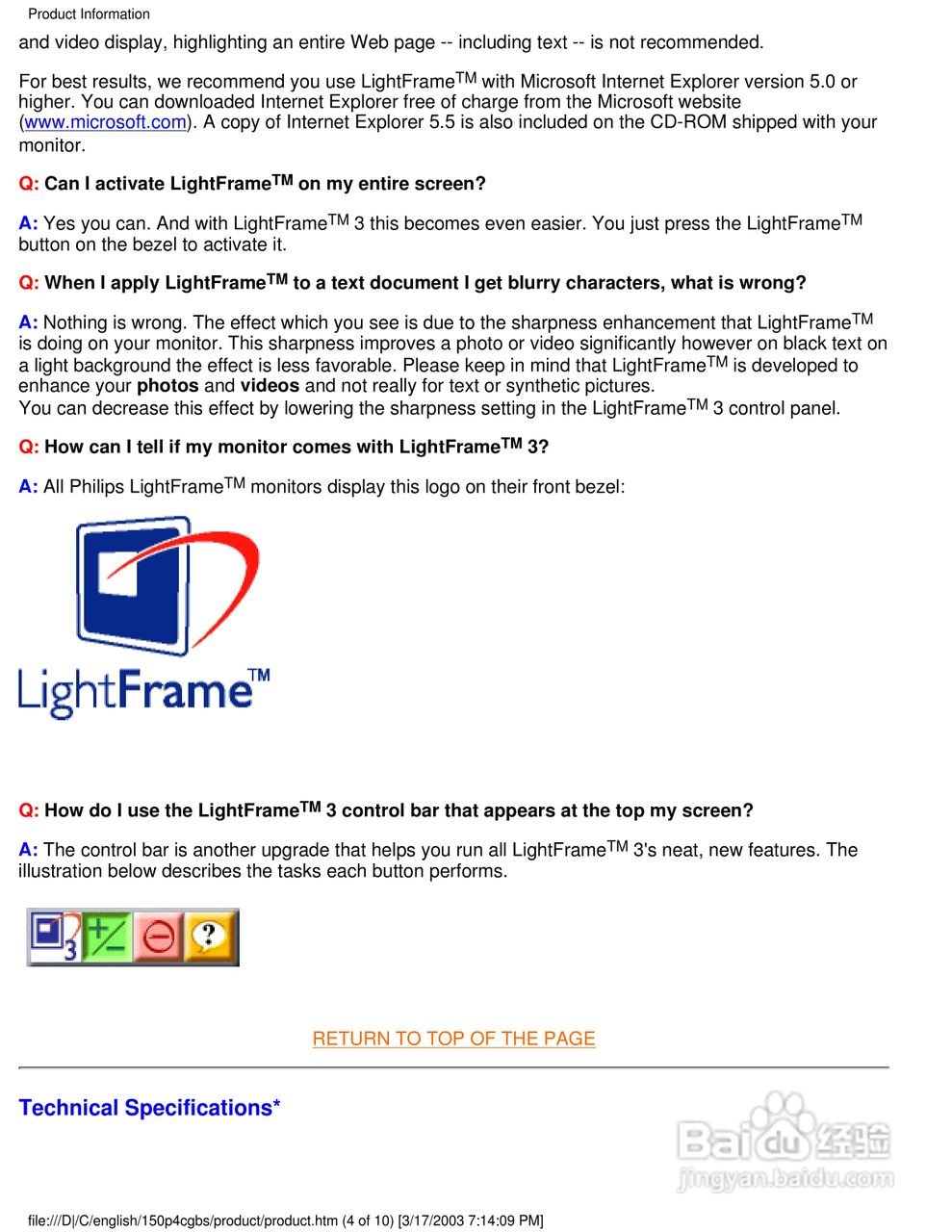 飞利浦150P4CG彩显使用说明书:[1]