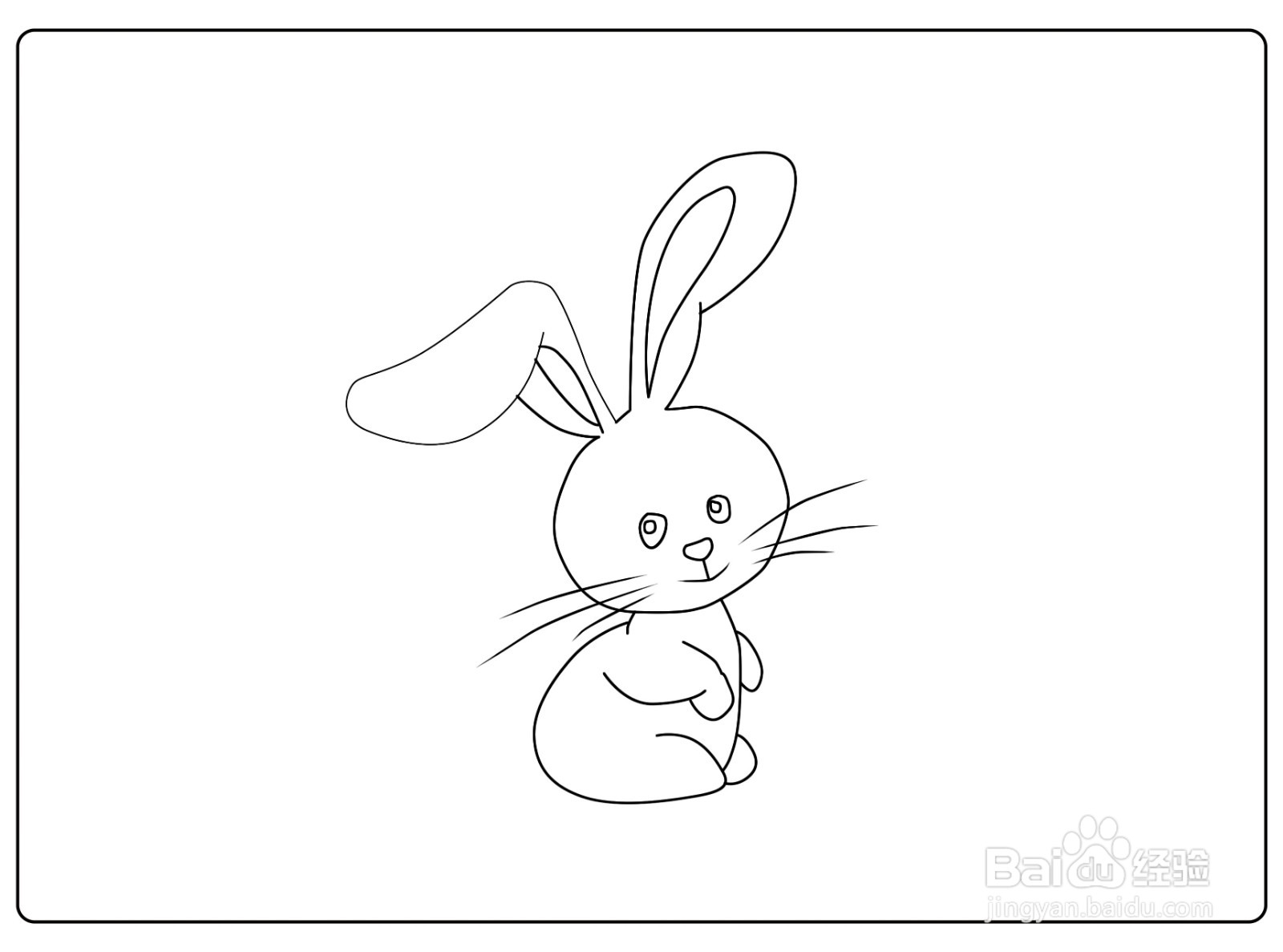 简笔画兔子