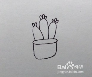 怎么画仙人掌盆景,如何画仙人掌盆景幼儿学画