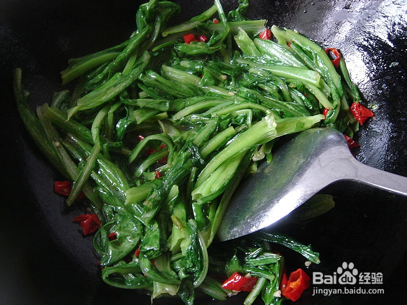 香辣油麦菜——舌尖上的家常味道