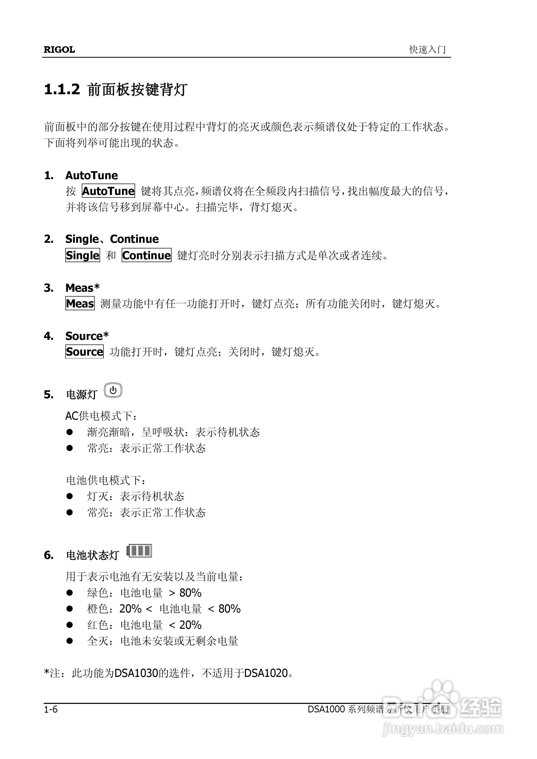 DSA1020频谱分析仪使用说明书:[3]