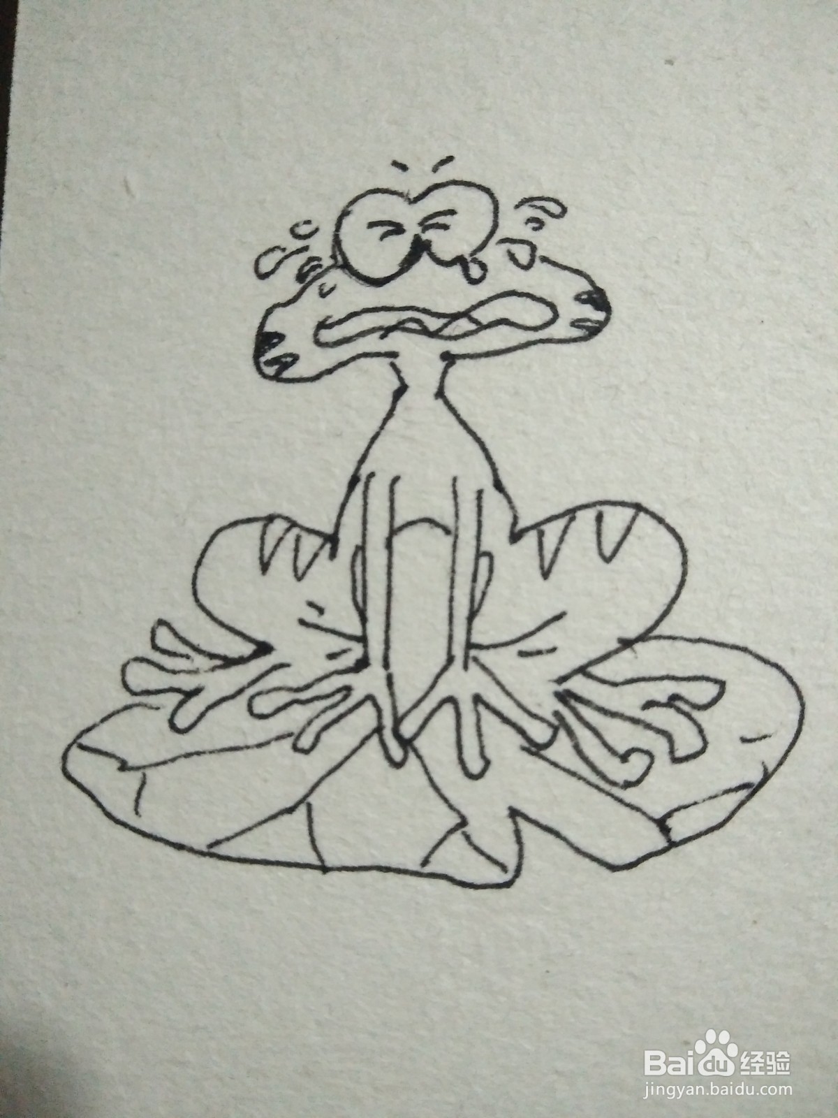 怎么画哭泣的小青蛙