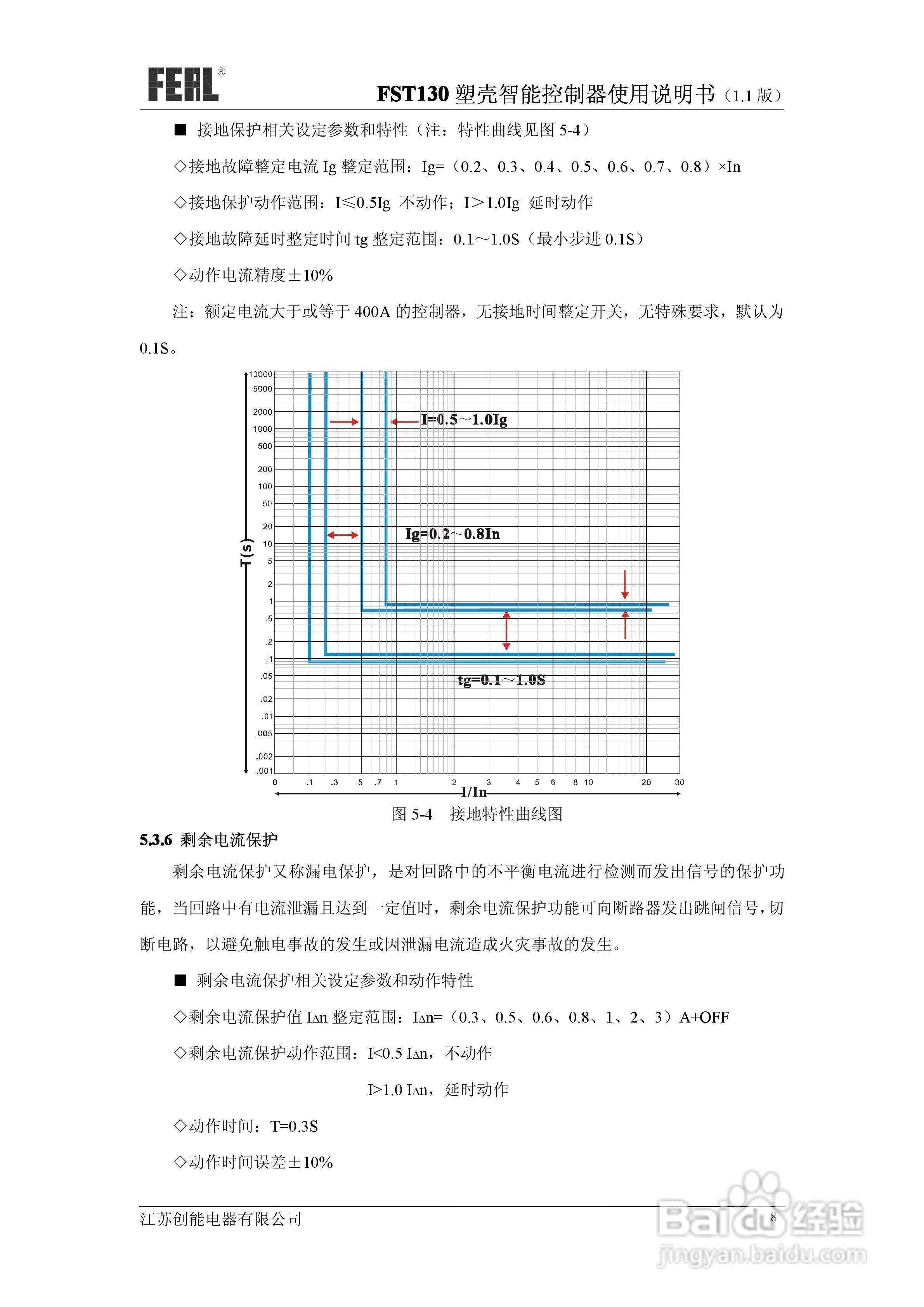 FST130塑壳智能控制器使用说明书1.1:[1]