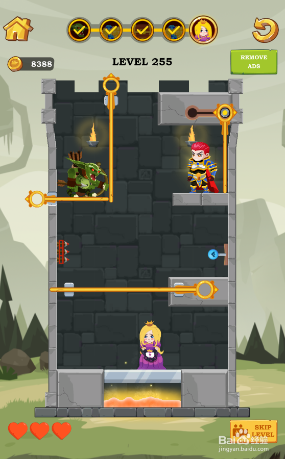 Super Hero Rescue的Level 255怎样过关