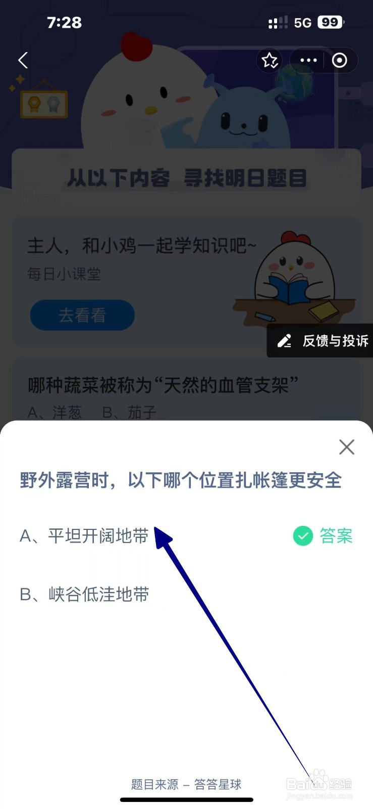 野外露营哪个位置扎帐篷更安全蚂蚁庄园10.13