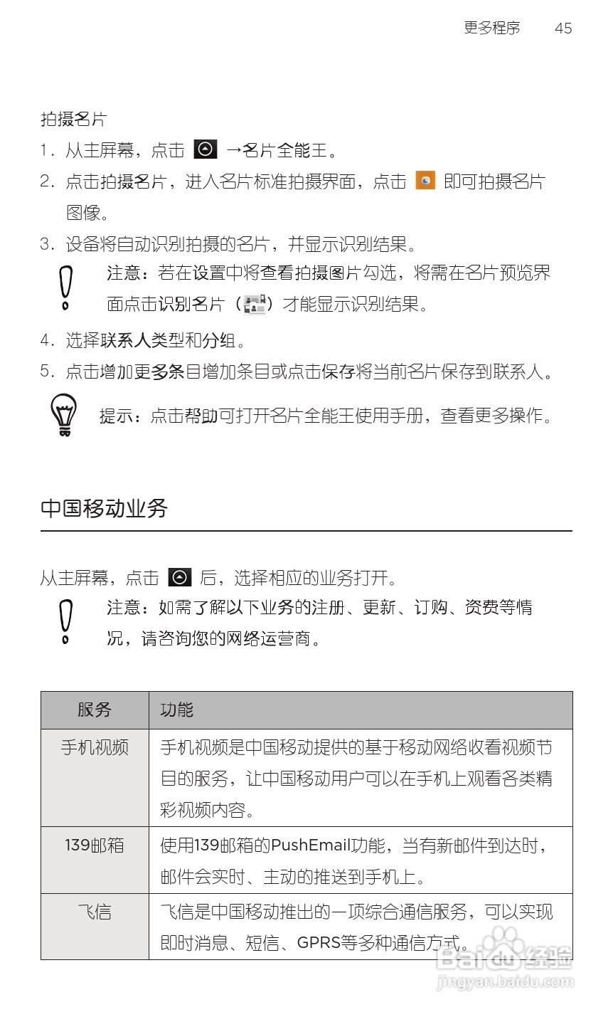 HTC 野火A3360 用户手册 说明书（简体中文版）:[6]