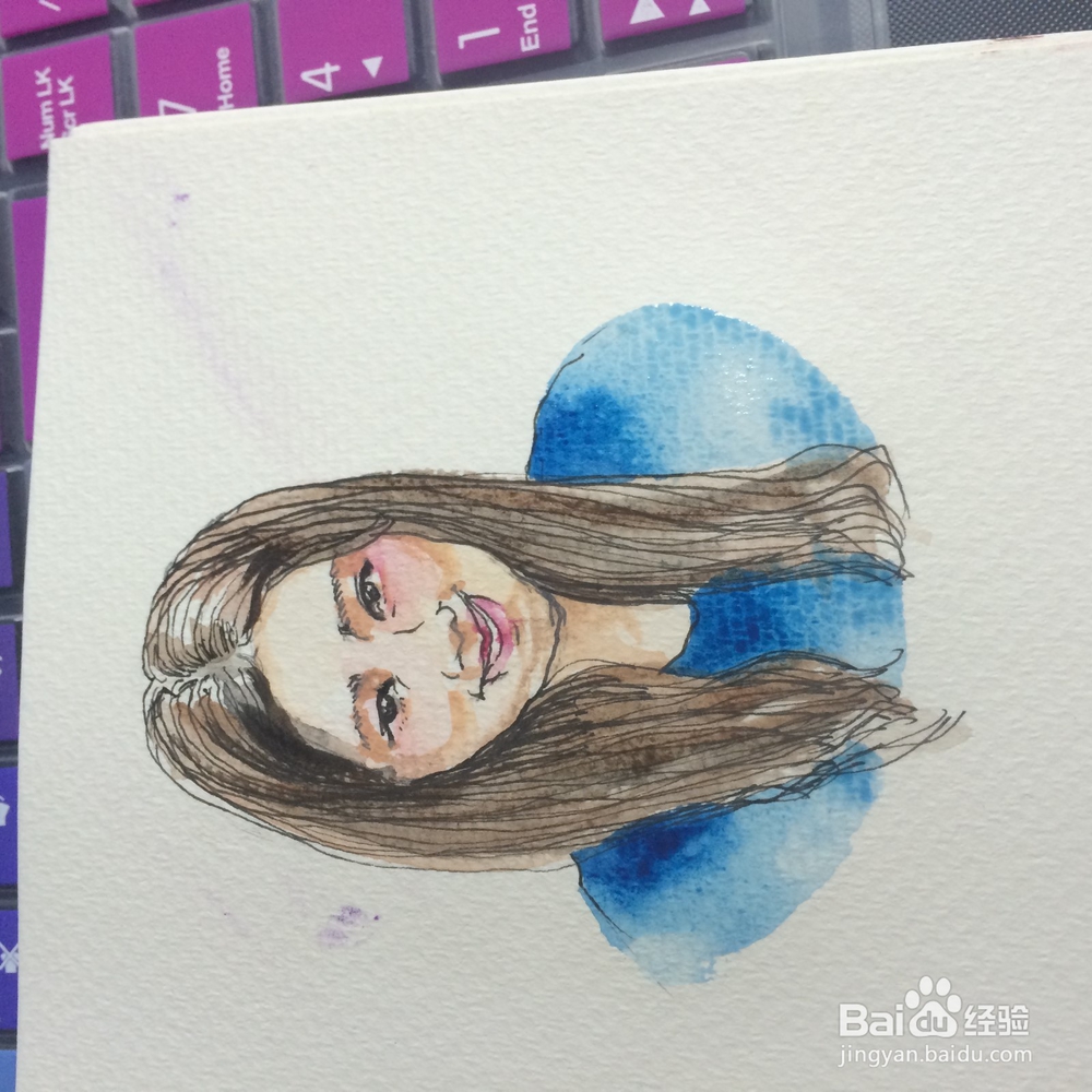 怎样用绚丽的水彩画出属于自己的专属头像?