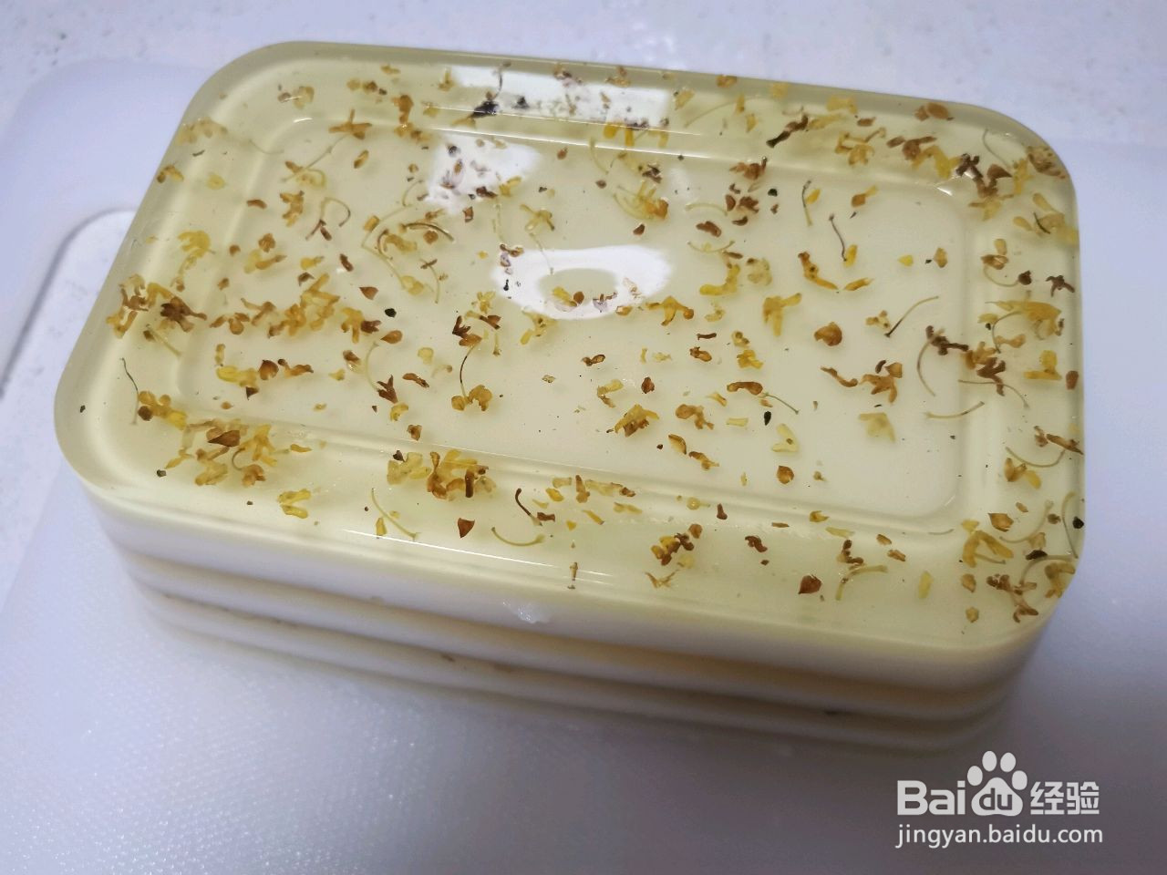 椰奶水晶桂花糕的做法