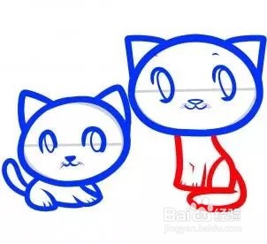 撩人的小猫咪怎么画